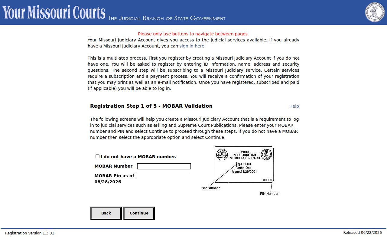 Marion County civil court docket filing information source