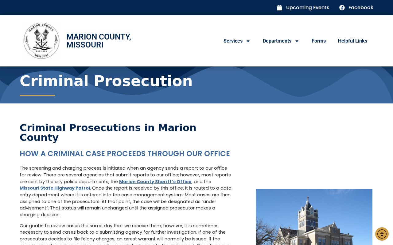 Marion County criminal court docket research source