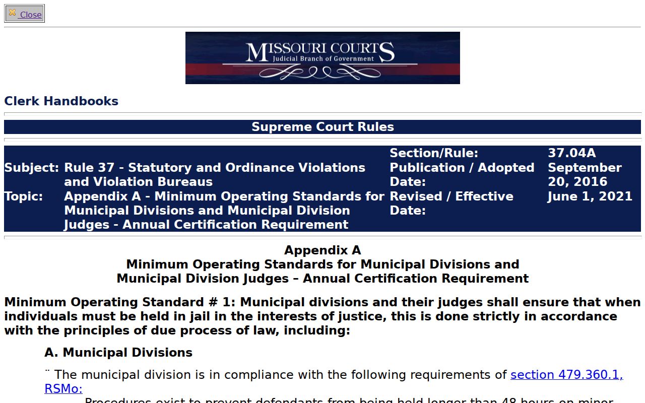 Marion County traffic court records municipal rights rules